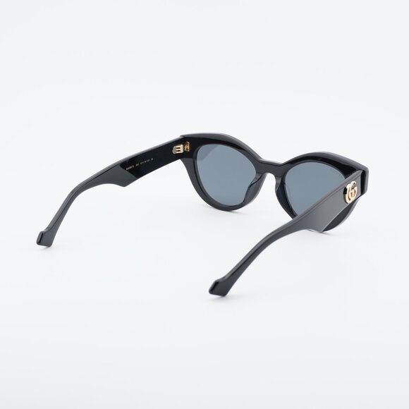 Gucci GG0957S 002 Sunglasses Black Cat Eye Frame, Grey Lenses main image 10